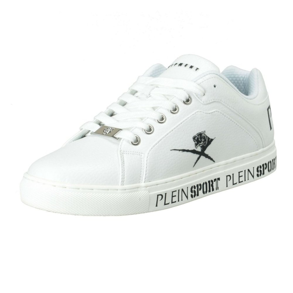 Plein Sport "Julian" Men's White Low Top Sneakers
